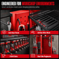 📢📢50% OFF !! ⏰ Wall-Mounted Power Tool Organizer – Heavy-Gauge Steel, Drill Charging Station & Dual Pegboards – Garage Storage 💪