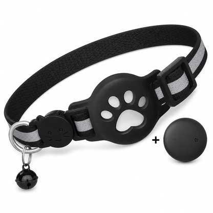 Reflective Cat Collar with Waterproof Smart Pet Tracker Locator