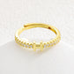 Minimalist Adjustable Initial Ring for Women