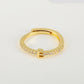 Minimalist Adjustable Initial Ring for Women