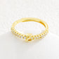 Minimalist Adjustable Initial Ring for Women