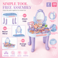 📢📢50% OFF !! ⏰Kids Pretend Play Makeup Vanity Table Toy Set with Princess Accessories for Girls and Boys