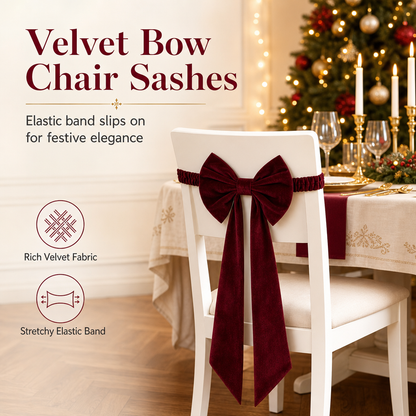 📢📢40% OFF !! ⏰ Large Velvet Christmas Bow Ornament for Holiday Tree and Home Decoration