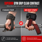 📢📢40% OFF !! ⏰1 Pair Non Slip Weightlifting Grip Straps with Wrist Support Gym Fitness Gloves for Pull Ups and Strength Training