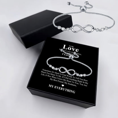Adjustable Infinity Symbol for Women with Message Card