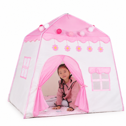 📢📢50% OFF !! ⏰Kids Indoor Play Tent Princess Castle Secret Base Bed Tent Playhouse for Toddlers