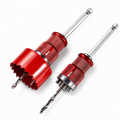 📢📢50% OFF !! ⏰Quick-Release Hole Saw Arbor – Core Ejection Mandrel for Bi-Metal, Woodworking & Pipe Hole Saws