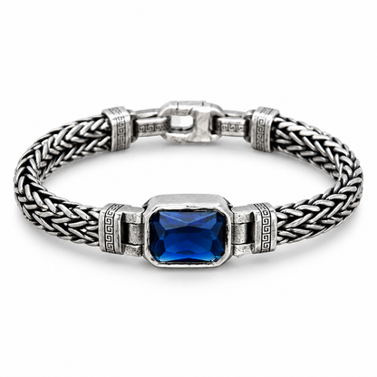 📢📢50% OFF !! ⏰ Handmade Vintage Sterling Silver Braided Meander Jewellery – Bold Hip-Hop Style for Men & Women ✨