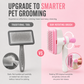 📢📢50% OFF !! ⏰ Stainless Steel Pin Pet Grooming Brush – Detangling & Deshedding Comb for Cats & Dogs ✨