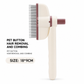📢📢50% OFF !! ⏰ Stainless Steel Pin Pet Grooming Brush – Detangling & Deshedding Comb for Cats & Dogs ✨