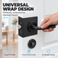 📢📢40% OFF !! ⏰Stainless Steel Single Hole Door Lock Reinforcement Plate for Indoor Wooden Doors with Screws
