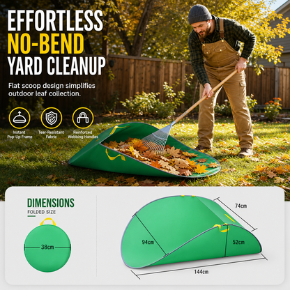 📢📢40% OFF !! ⏰Portable Pop Up Leaf Collector and Reusable Yard Garden Waste Bag