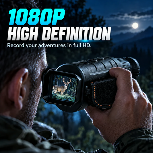 📢📢40% OFF !! ⏰1080P HD Night Vision Monocular – 16X Digital Zoom for Outdoor Adventures & Wildlife Viewing