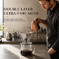 📢📢50% OFF !! ⏰Reusable 304 Stainless Steel Double Layer Pour Over Coffee Filter Cone Drip Coffee Maker Funnel for 1 to 4 Cups