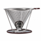 📢📢50% OFF !! ⏰Reusable 304 Stainless Steel Double Layer Pour Over Coffee Filter Cone Drip Coffee Maker Funnel for 1 to 4 Cups