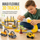 ⏳🔥LIMITED-TIME 50% OFF! ⏰DIY Electric Track Car & Construction Vehicle Toy Set – Build-Your-Own Racing Tracks for Kids🏡🚂