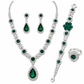 📢📢50%  OFF !! ⏰ Teardrop Crystal Jewelry Set – Radiant, Skin-Safe & Effortless ✨