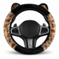 📢📢40%  OFF !! ⏰Cute Cat Ears Fluffy Plush Car Steering Wheel Cover Warm Winter Soft Furry Steering Wheel Protector Non Slip Universal Fit