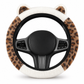 📢📢40%  OFF !! ⏰Cute Cat Ears Fluffy Plush Car Steering Wheel Cover Warm Winter Soft Furry Steering Wheel Protector Non Slip Universal Fit