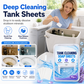 📢📢40%  OFF !! ⏰✨70 Pieces Toilet Water Tank Cleaning Tablets Slow Release Deep Descaling and Deodorizing Toilet Bowl Cleaner Sheets