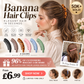 🥳HOT SALE🥳💞50K+ SOLD! Banana Hair Clips ! Non-slip, easy open & 6 colors. Elegant ponytails – grab yours! ✅