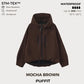 📢📢40% OFF !! ⏰Wide-Brim Hood💧Short Oversized Rain Jacket With Bubble Hem,Adjustable Cuffs